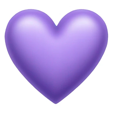 Lavender colored heart sticker