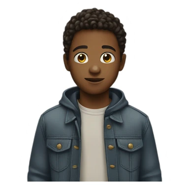 young boy with film in hand sticker