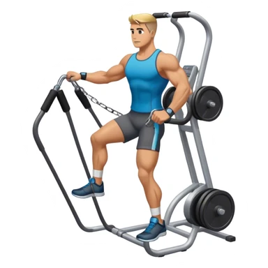 standing cable-machine-leg-raise with ankle-cuffs sticker