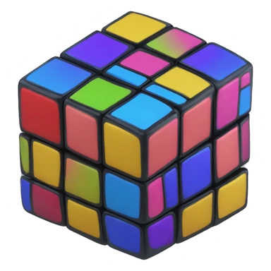 a perfect rubix cube sticker