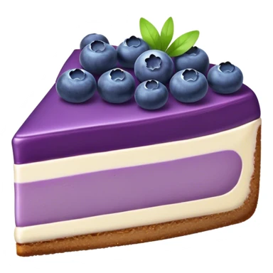 Purple cheesecake blueberry sticker