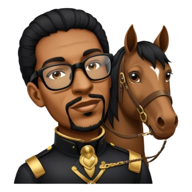 As a horse tamer sticker