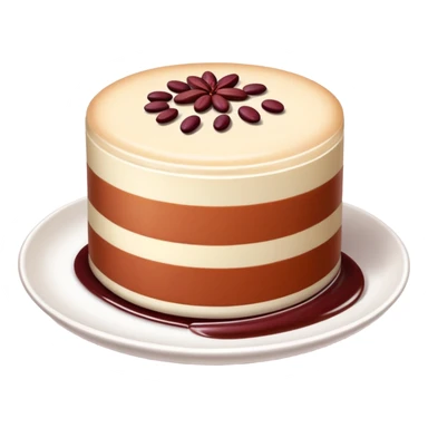 Put chai ko red bean pudding cake with muted colors sticker