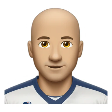 bald coach of the women's soccer team sticker