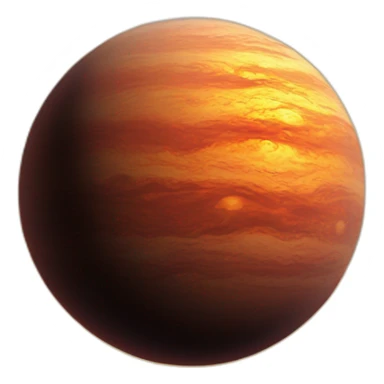 Exoplanet orbiting a sun sticker