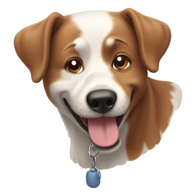 two happy dog sticker