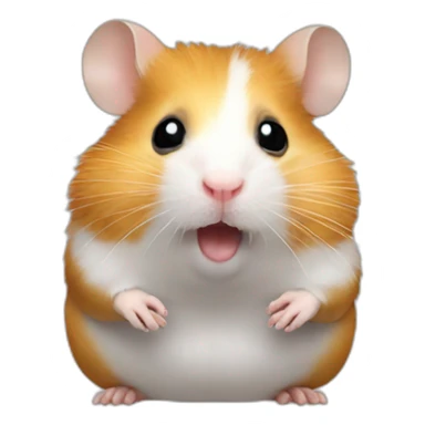 hamster with a cigarette in his teeth sticker