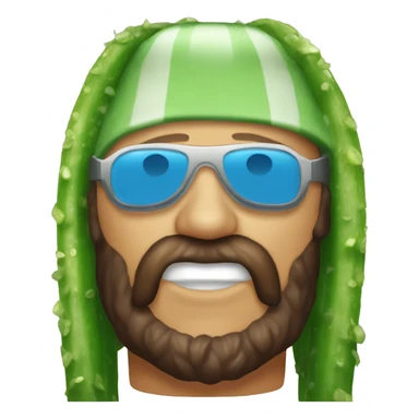 macho man randy savage as cucumber sticker