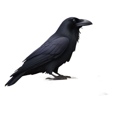 raven on a book sticker