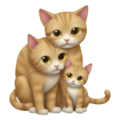 two cats in love sticker