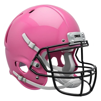 Pink football helmet sticker