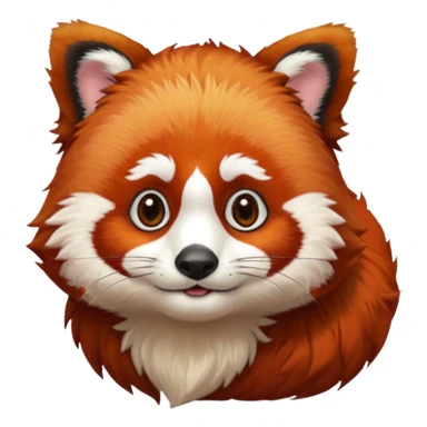 red panda with judge's hair sticker