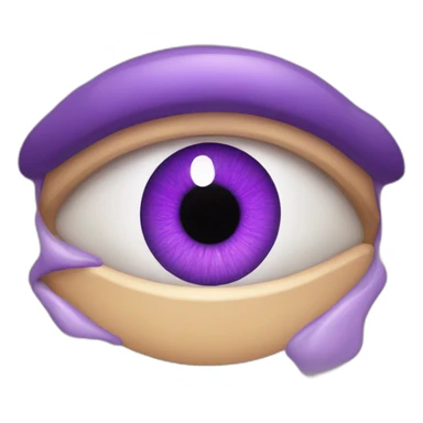 purple eye sticker
