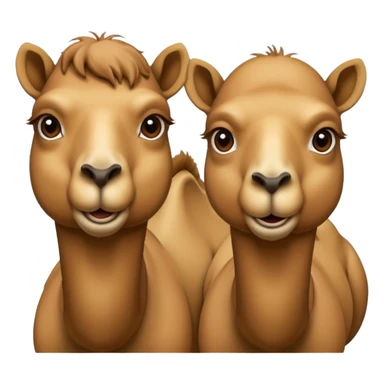 High resolution camels without fur sticker