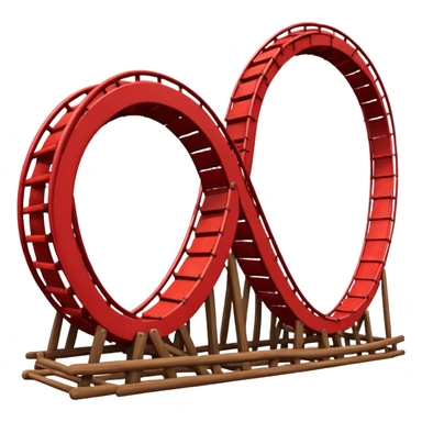 red roller coaster sticker
