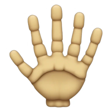 malformed hand with only the first phalanx sticker