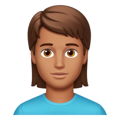 barbie merliah summers as a guy with brown har and brown eyes and tanned skin sticker