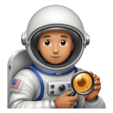 Man looking into the black hole with magnifying glass. sticker