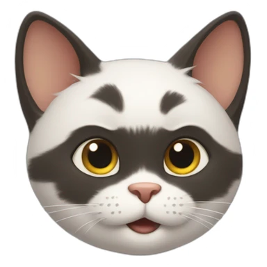 cat pixar style sticker