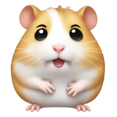 hamster with tears sticker