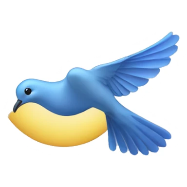 Blue dove flight up sticker