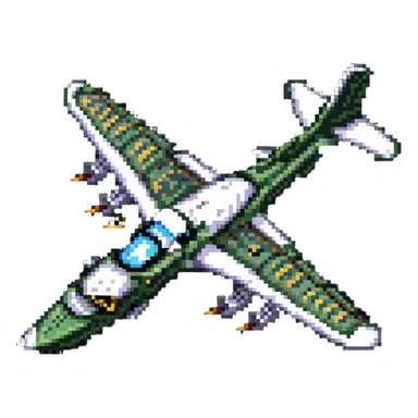 Crocodile bomber plane with battle damage sticker