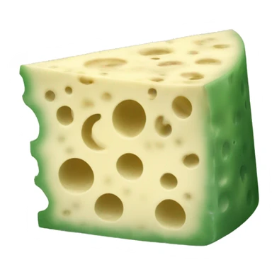 moldy swiss cheese slice sticker