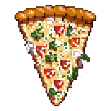 A pizza slice sticker