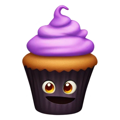 A cupcake that’s a demon sticker