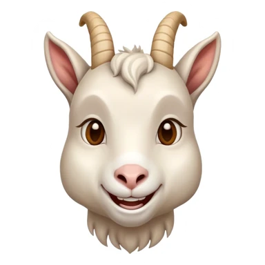 smiling goat sticker