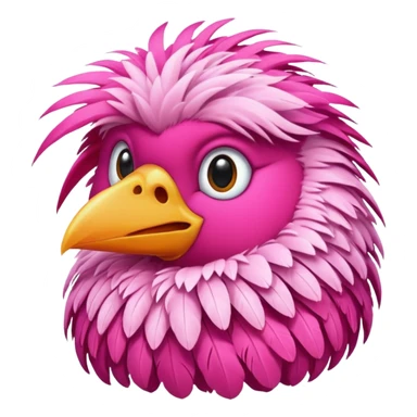 pink bird sticker