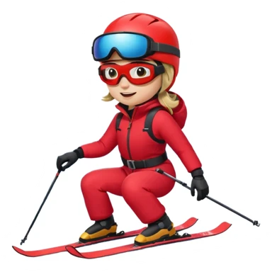 skiing  sticker