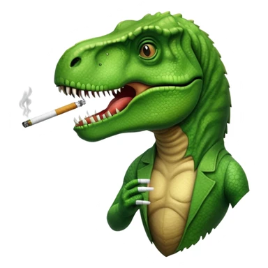 T. rex smoking  sticker