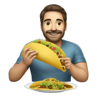 cyber security researcher eating taco sticker