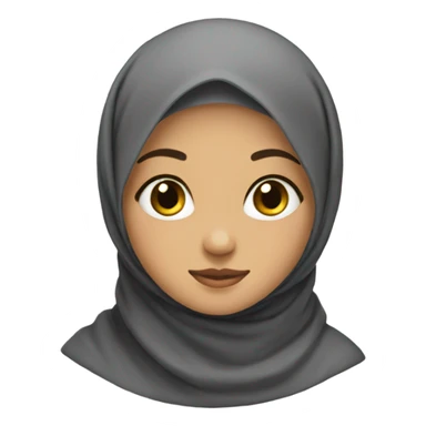 A hijab girl  sticker