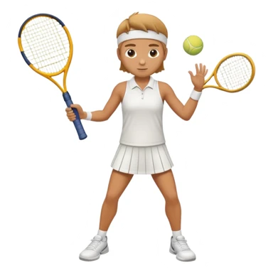 High resolution full body of a tennis player sticker