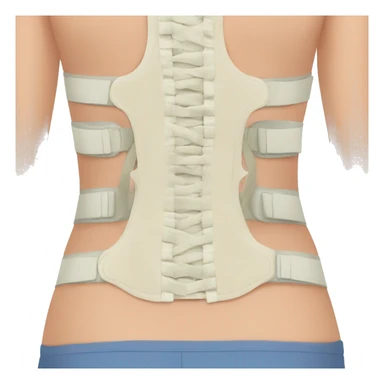 Scoliosis Back brace  sticker