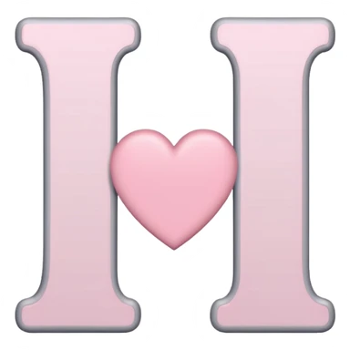 romantic gray letter with pastel pink hearts sticker