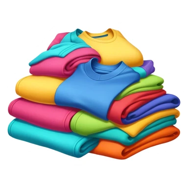 pile of colourfull clothes laying next to each other sticker