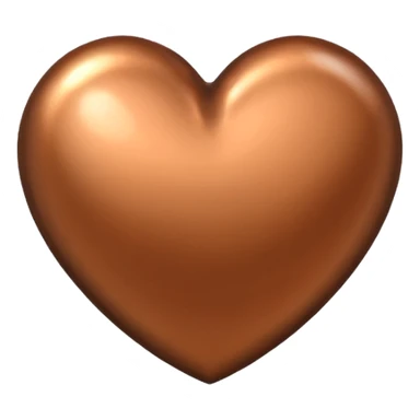 bronze heart sticker