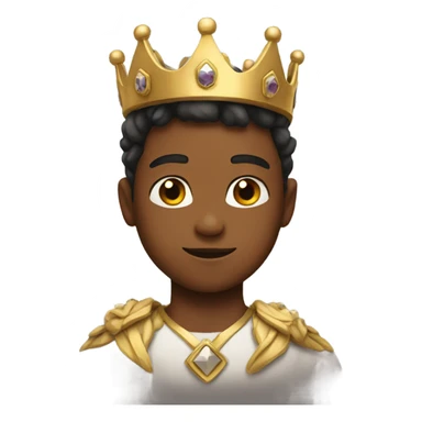 Strong boy with crown sticker