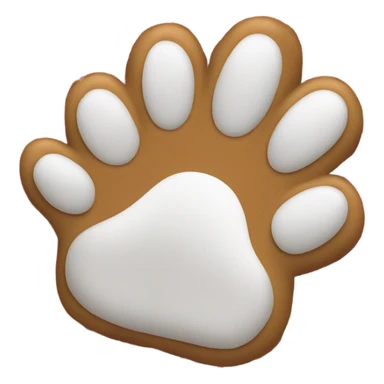 Dog paw merry Christmas sticker