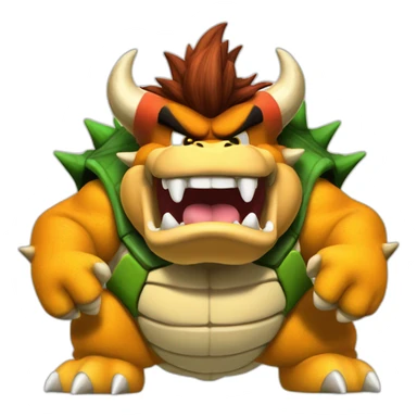 Bowser melanger avec boo sticker