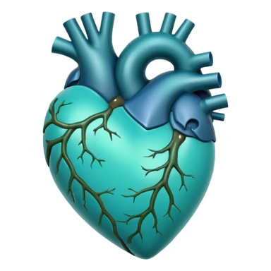 Corazón turquesas oscuro, más oscuro tirando a. Verde un poco mas azulado verdoso  sticker