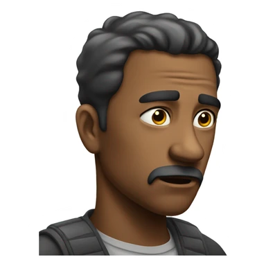 Man sad but nothing to say sticker