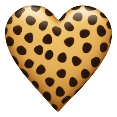 cheetah print heart sticker