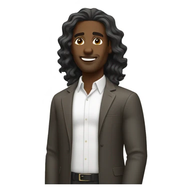Black man with 360 waves sticker
