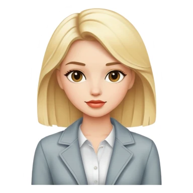 blonde girl in stylish outfit sticker