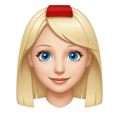 Anna Faris with blue eyes sticker