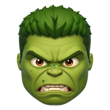 hulk face different character face only front face  sticker